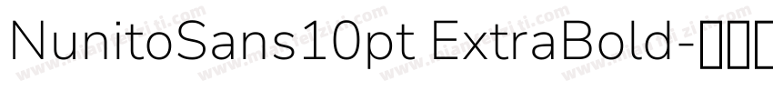 NunitoSans10pt ExtraBold字体转换